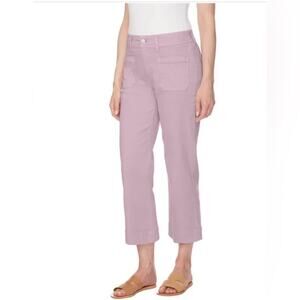 Buffalo Ladies' Wide Leg Crop Comfy Ankle Pants in Soft Lilac Size 6/28